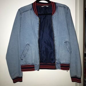Denim Bomber Jacket